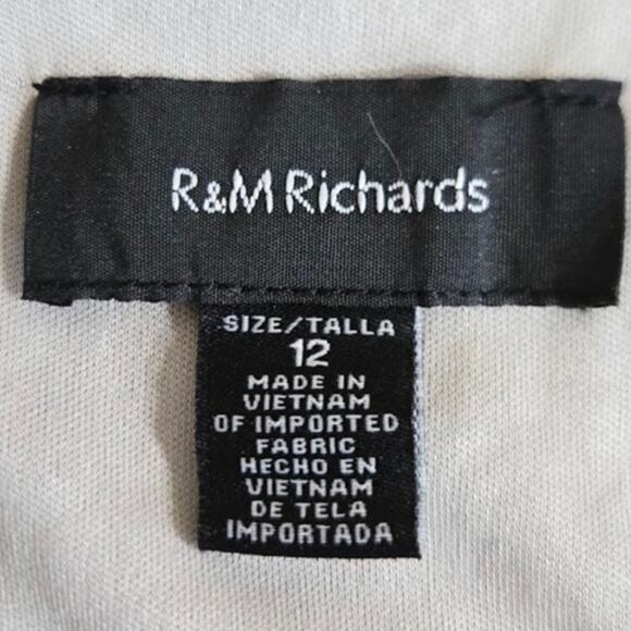 R&M‎ Richards Metallic Silver Sleeveless Blouse – Size 12 NWT - Picture 3 of 10